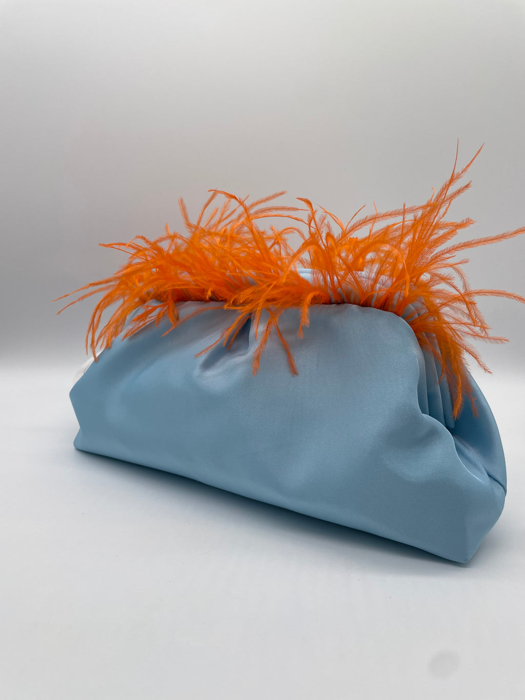 POCHETTE KISSLOCK | AZZURRO ARANCIONE