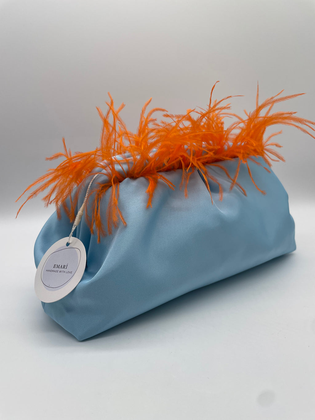 POCHETTE KISSLOCK | AZZURRO ARANCIONE
