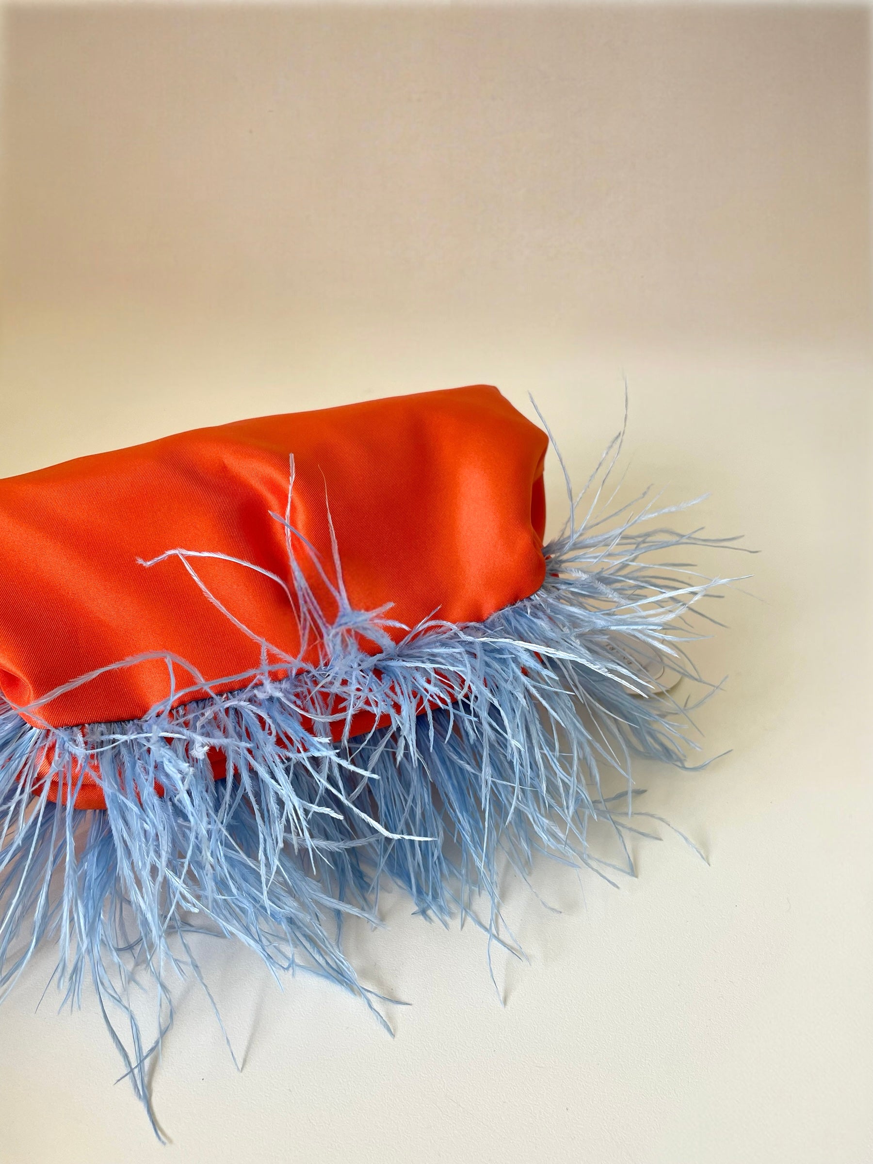 POCHETTE KISSLOCK | ARANCIONE AZZURRO