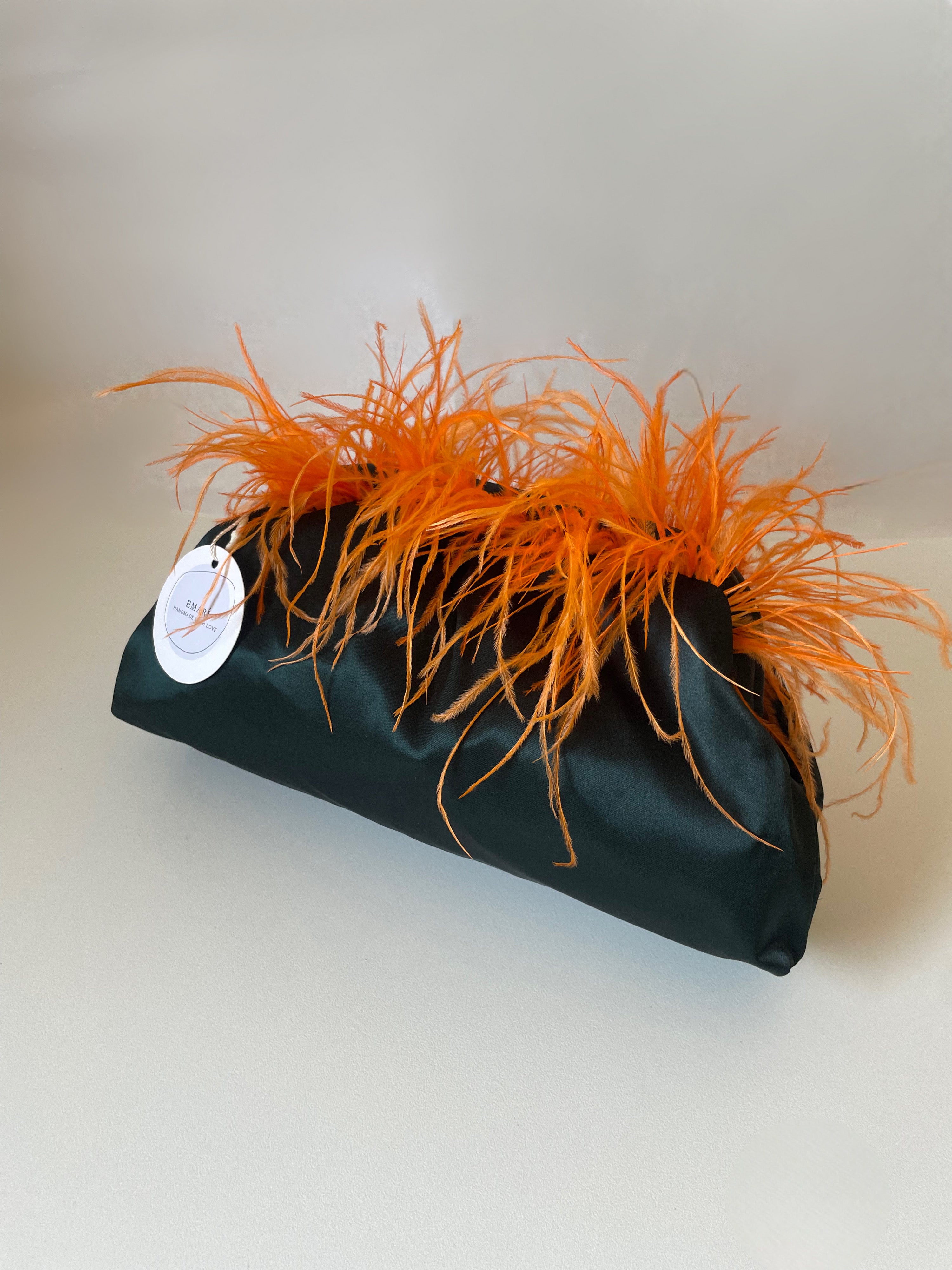 POCHETTE KISSLOCK | VERDONE ARANCIONE