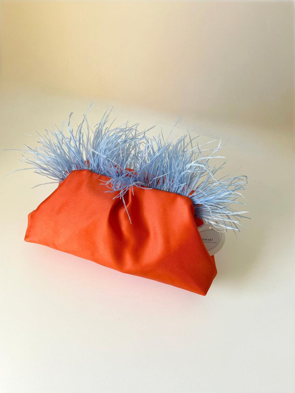 POCHETTE KISSLOCK | ARANCIONE AZZURRO