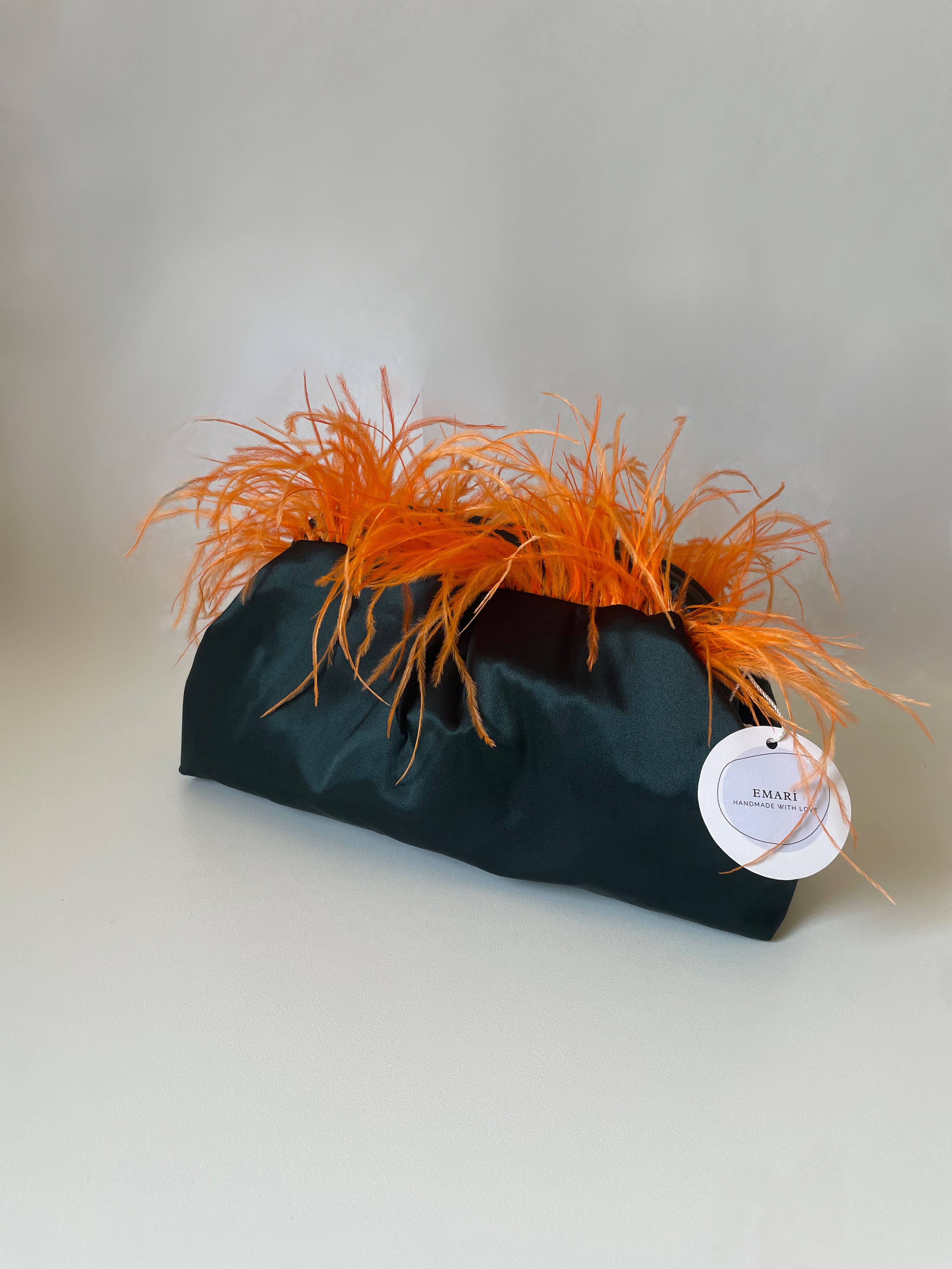 POCHETTE KISSLOCK | VERDONE ARANCIONE