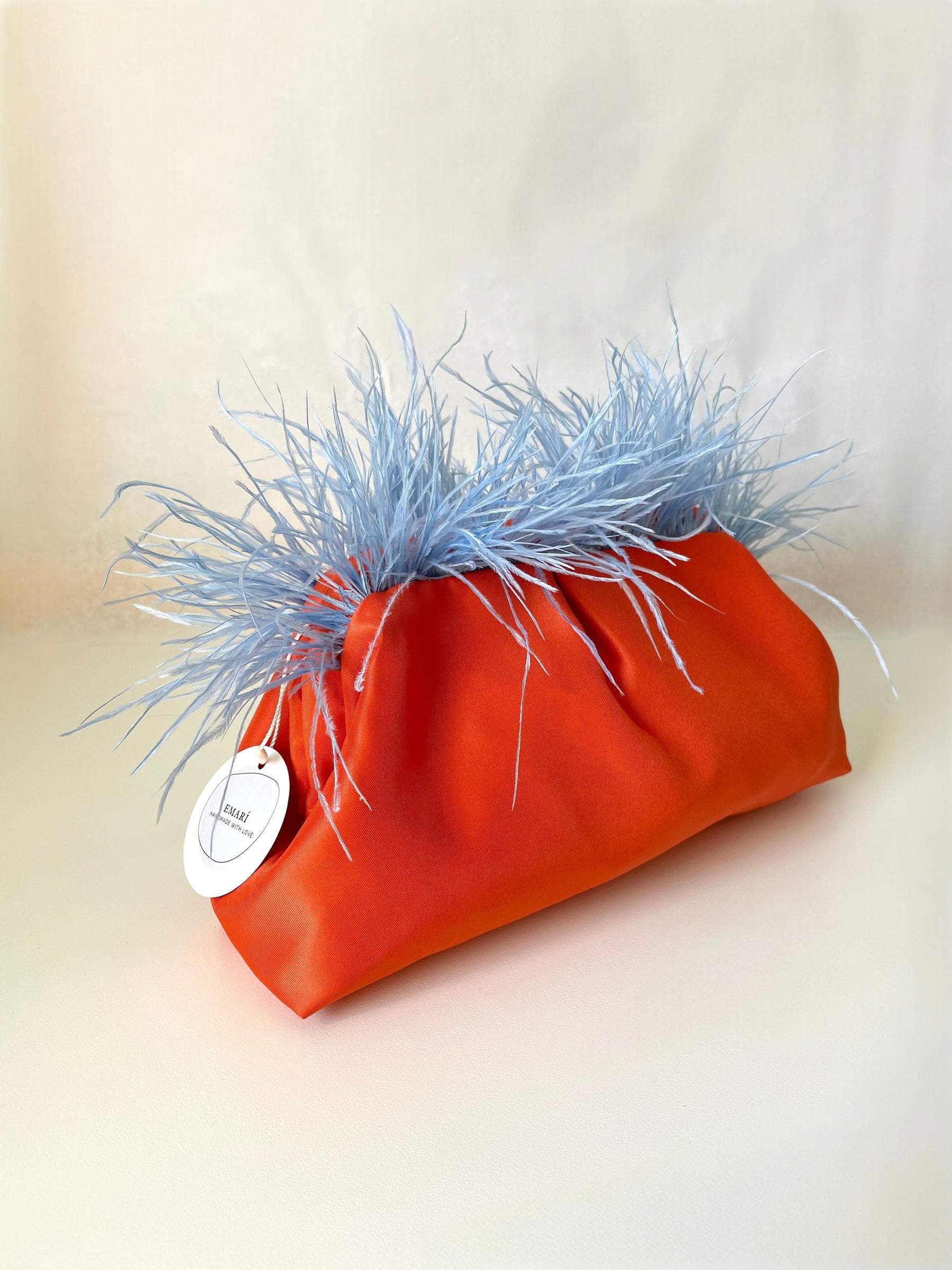 POCHETTE KISSLOCK | ARANCIONE AZZURRO