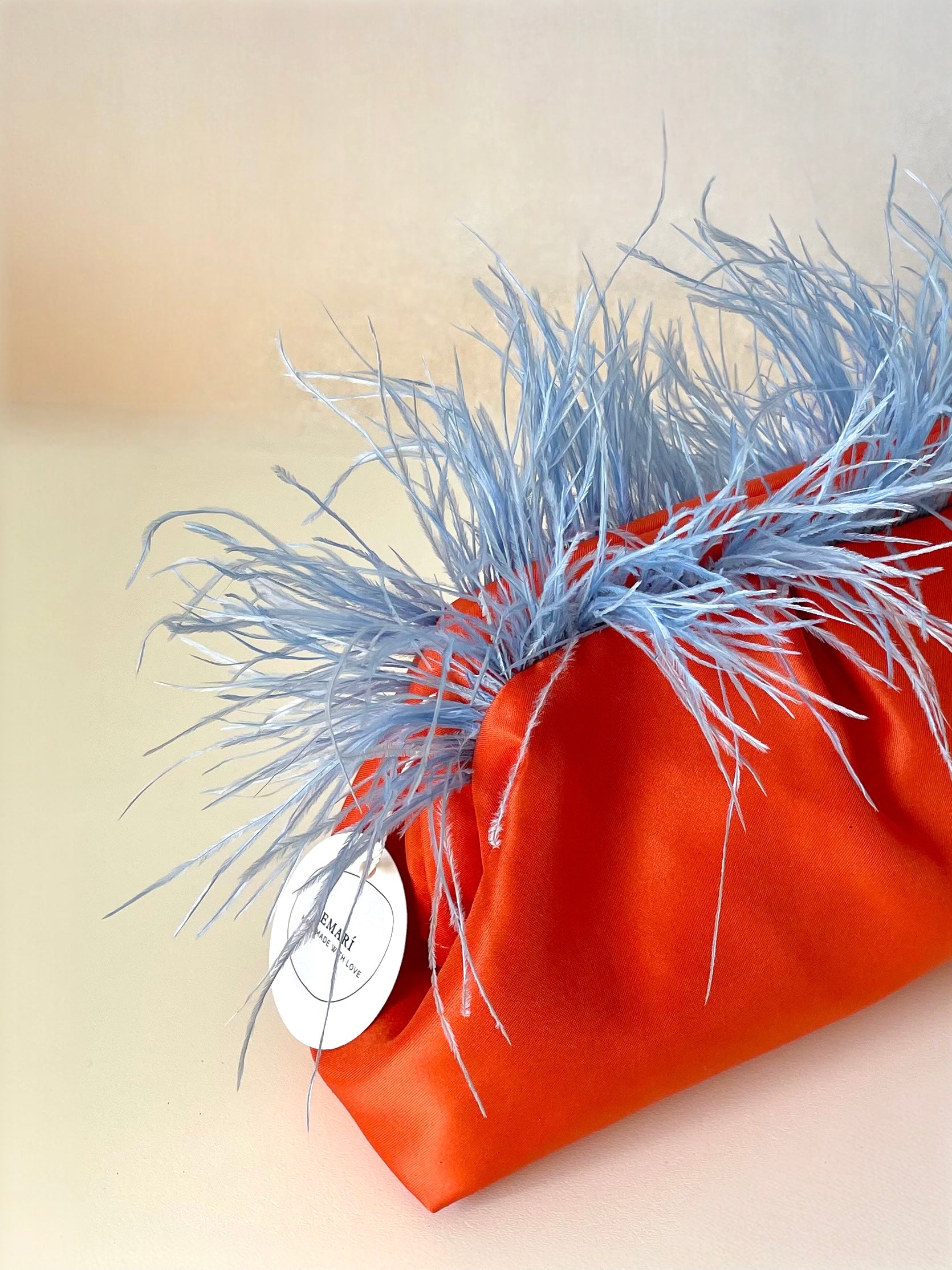 POCHETTE KISSLOCK | ARANCIONE AZZURRO